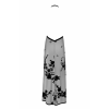 Сукня Noir Handmade F312 Divinity, XXL, black, прозора, до підлоги, відкрита спина, розріз збоку