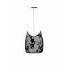 Сукня Noir Handmade F313 Mythos, M, black, прозора, міні, відкрита спина, декор зі стразів