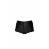 Шортики Noir Handmade F318 Wild, M, black, під латекс, крокодиловий принт, з доступом