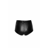 Шортики Noir Handmade F318 Wild, XL, black, під латекс, крокодиловий принт, з доступом