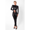 Комбінезон Noir Handmade F319 Caged, XXL, під латекс, довгий рукав, з доступом, кільце на поясі