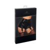 Шортики Noir Handmade F325 Glam, XL, black, вініл, висока талія, кріплення для панчіх, з доступом