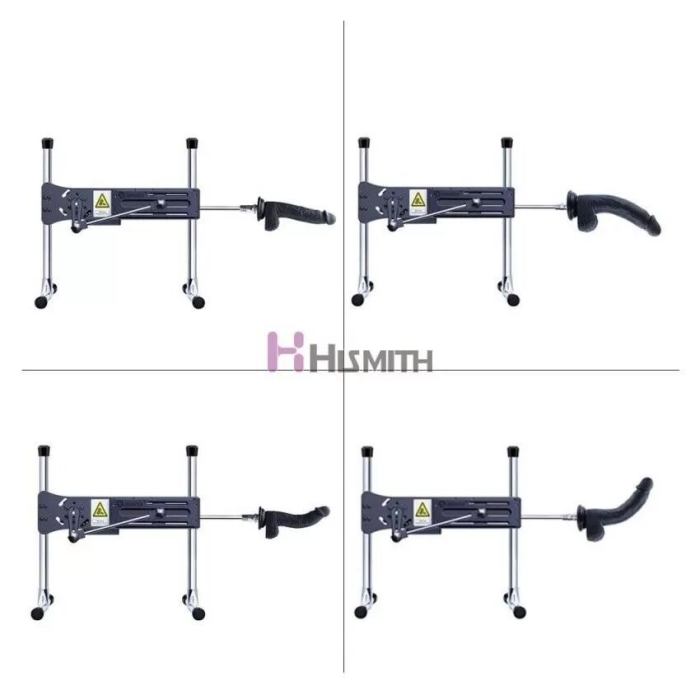 Фалоімітатор для секс-машин Hismith 8.3″ Silicone Dildo Black, система KlicLok, гнучкий стрижень