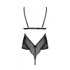 Боді Passion AMBERLY BODY black, L/XL, відкрита спина, низ стрінги