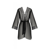 Пеньюар Passion AMBERLY PEIGNOIR black, S/M, пояс у комплекті