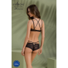 Комплект Passion DROSERA BIKINI black, XXL/XXXL, бюстгальтер і трусики-кюлоти