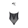 Боді Passion DROSERA BODY black, S/M, високі вирізи, верх на зав’язках