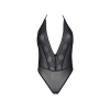 Боді Passion DROSERA BODY black, XXL/XXXL, високі вирізи, верх на зав’язках
