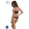 Комплект Passion DROSERA SET black, L/XL, сітка+мереживо, бюстьє та трусики танга