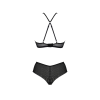 Комплект Passion KERRIA BIKINI black, S/M, бралет і трусики-бікіні