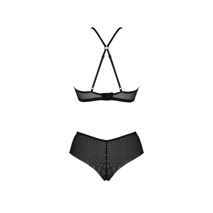 Комплект Passion KERRIA BIKINI black, S/M, бралет і трусики-бікіні