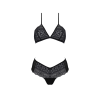 Комплект Passion KERRIA BIKINI black, XXL/XXXL, бралет і трусики-бікіні