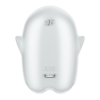 Вакуумний кліторальний стимулятор з вібрацією Satisfyer Glowing Ghost White, світиться в темряві