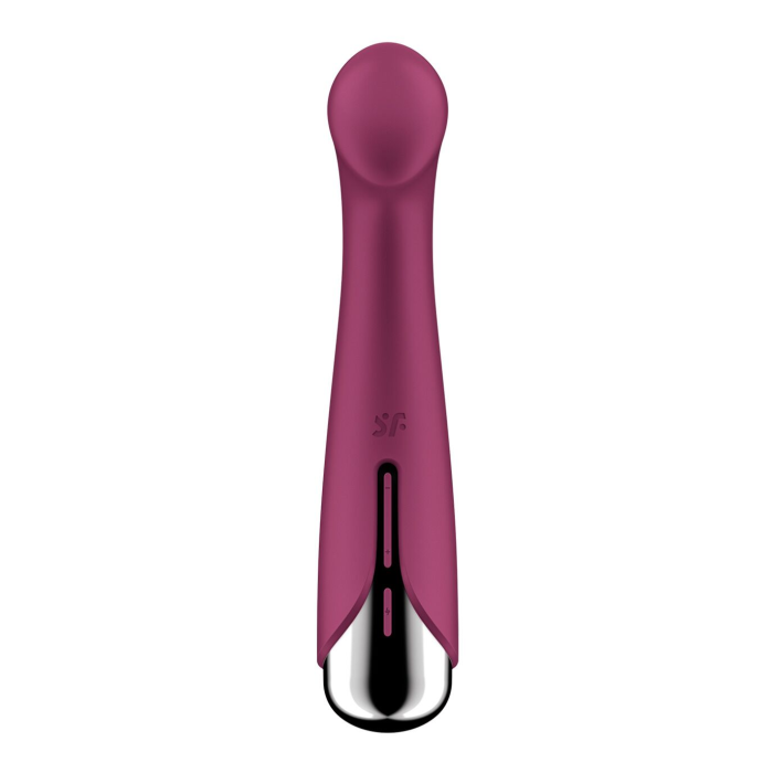 Вібратор з ротацією Satisfyer Spinning G-Spot 1 Red, плоский майданчик для стимуляції точки G