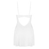 Пеньюар Obsessive Alissium chemise & thong, XL/2XL, мереживний ліф, стрінги в комплекті