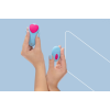 Вібратор у трусики FairyGasm HeartGem blue, на магніті, пульт ДК