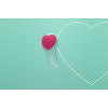 Вібратор у трусики FairyGasm HeartGem green, на магніті, пульт ДК