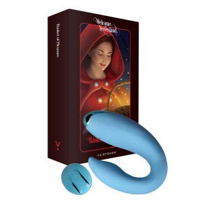 Вібратор для пар FairyGasm PleasureBerry blue, зарядний кейс, пульт ДК