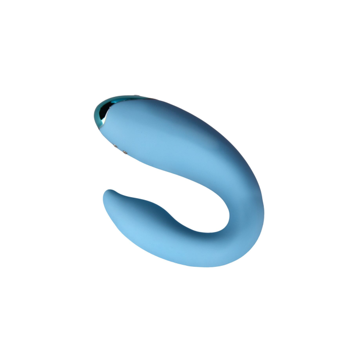 Вібратор для пар FairyGasm PleasureBerry blue, зарядний кейс, пульт ДК