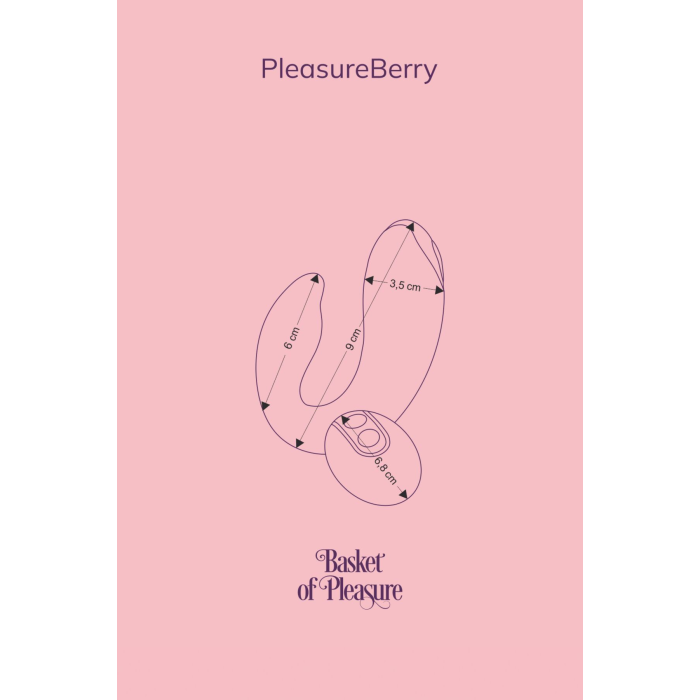 Вібратор для пар FairyGasm PleasureBerry violet, зарядний кейс, пульт ДК
