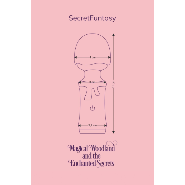 Мінівібромасажер FairyGasm SecretFuntasy violet