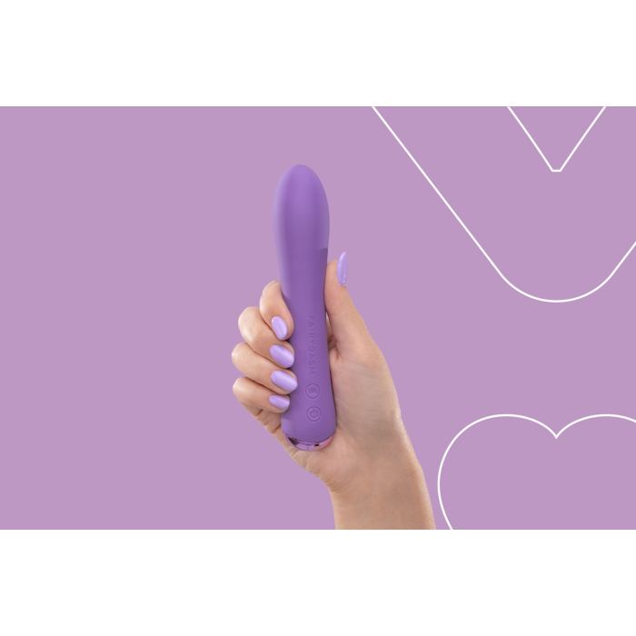 Вібратор з підігрівом FairyGasm WowGenie violet, підігрів до 42 °C