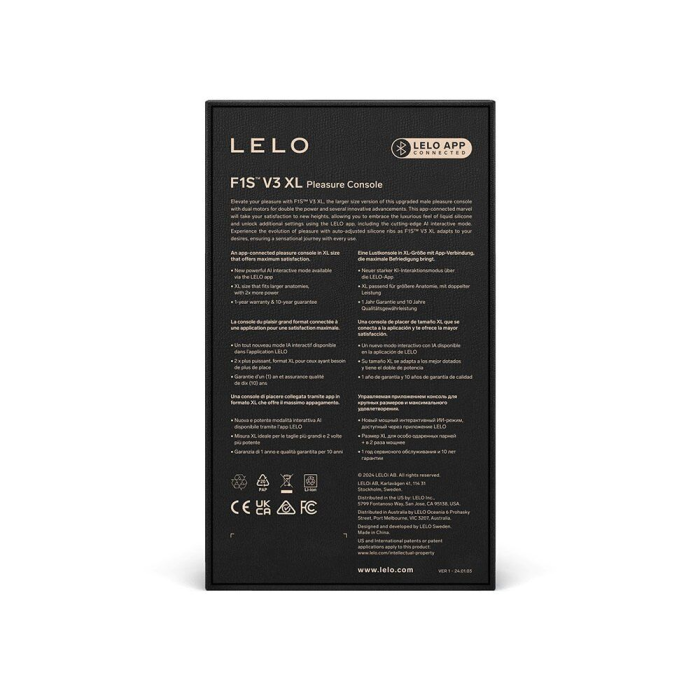 Смарт-мастурбатор LELO F1S V3 XL Red, збільшений, 2 мотори, 8 режимів, стимуляція звуковими хвилями