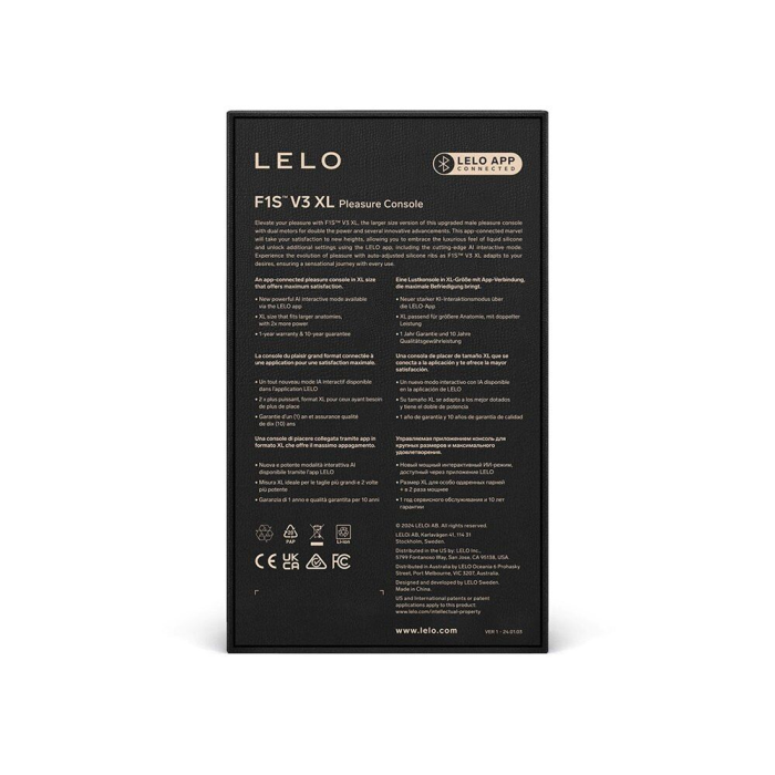 Смарт-мастурбатор LELO F1S V3 XL Teal, збільшений, 2 мотори, 8 режимів, стимуляція звуковими хвилями