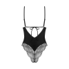 Тедді Obsessive Lobellis teddy, XL/2XL, чорне, ліф з м’якою чашкою, відкрита спина, низ-стрінги