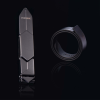 Регульована шльопалка LOCKINK Adjustable Slapper for Impact Play, чорна, натуральна шкіра