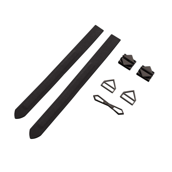 Фіксатори для рук та ніг LOCKINK Wristcuffs/Anklecuffs, чорні, натуральна шкіра