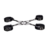 Набір фіксаторів для рук та ніг LOCKINK Hogtie Set, чорний, ремені з натуральної шкіри