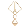 SX0844 Затискачі для сосків з важкою підвіскою LOCKINK Nipple Clamps with Heavy Pendant, золотисті