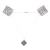 Затискачі для сосків з легкою підвіскою LOCKINK Adjustable Nipple Clamps with Light Pendant, сріблясті