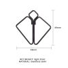 Затискачі для сосків LOCKINK Minimalism Nipple Clamps, сріблясті