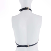Портупея на грудь LOCKINK SEVANDA Queen Chest Harness with Removable Bra, чорна, зі знімними пестис