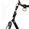 Портупея на грудь LOCKINK SEVANDA Queen Chest Harness with Removable Bra, чорна, зі знімними пестис
