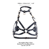 Портупея на грудь LOCKINK SEVANDA Queen Chest Harness with Removable Bra, чорна, зі знімними пестис