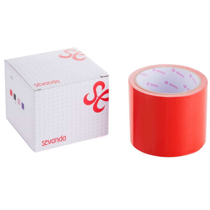 Скотч для бондажу LOCKINK SEVANDA Electrostatic Tape, червона, 16 м