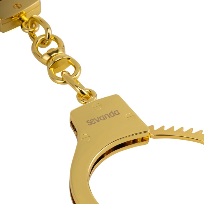 Наручники LOCKINK Pretty-sub Handcuffs, золотисті, металеві, можна відкрити без ключа