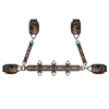 БДСМ-набір LOCKINK The Flowering Serpent Bondage Set, чорний, з малюнком у вигляді змій, 12 предметів