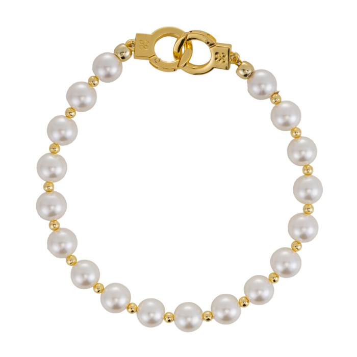 Перлинні наручники та поножі LOCKINK Pearl Handcuffs & Anklecuffs