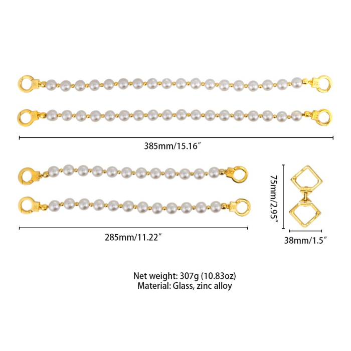 Перлинні наручники та поножі LOCKINK Pearl Handcuffs & Anklecuffs