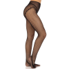 Стрип-колготки Leg Avenue Crotchless Net Tights with Heart Backseam, One Size, чорні, з доступом