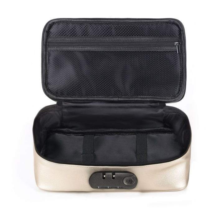 Кейс для іграшок Dorcel DISCREET BOX LUXURY GOLD, кодовий замок, 27×16×7,62 см