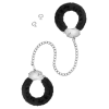 Поножі Fetish Tentation Adjustable metal and fur ankle cuffs