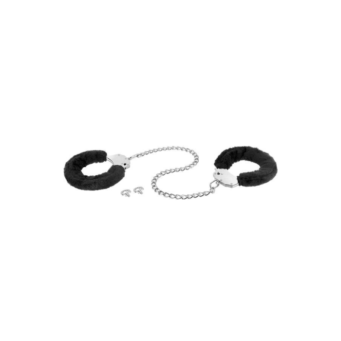 Поножі Fetish Tentation Adjustable metal and fur ankle cuffs