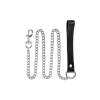 Повідець з натуральної шкіри Fetish Tentation Premium Metal leash with cowhide leather wrist 115 см