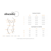 Сорочка Obsessive Alluria chemise & thong, S/M, чорна, мереживо+мікросітка, стрінги в комплекті