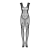 Бодістокінг Obsessive Bodystocking F241, S/M/L, сітка по всьому тілу, відкриті руки, відкрита спина